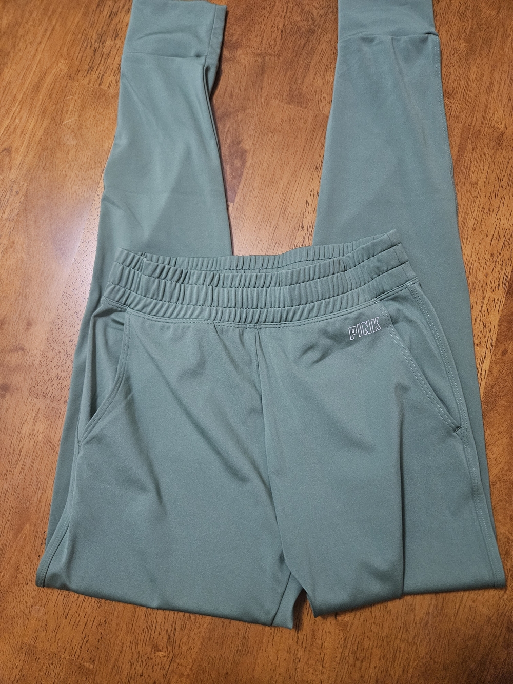 PINK Victoria's Secret Olive Green Jogger Leggings